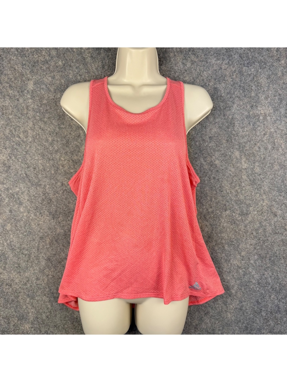 Adidas Running Climatlie Vented Racerback Tank Top Coral Reflective Medium 788